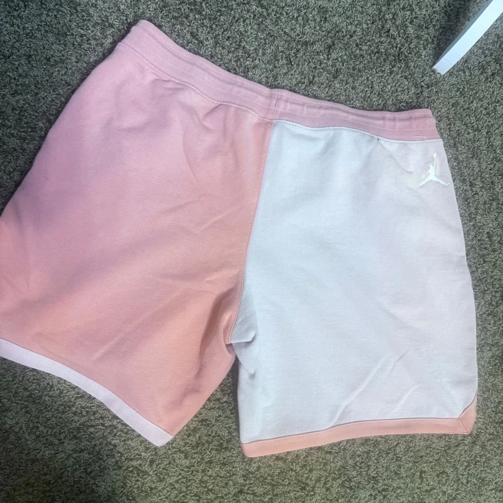 Nike Jordan Jumpman Fleece Shorts Mens 3XL Peach Colorblock Sweat shorts